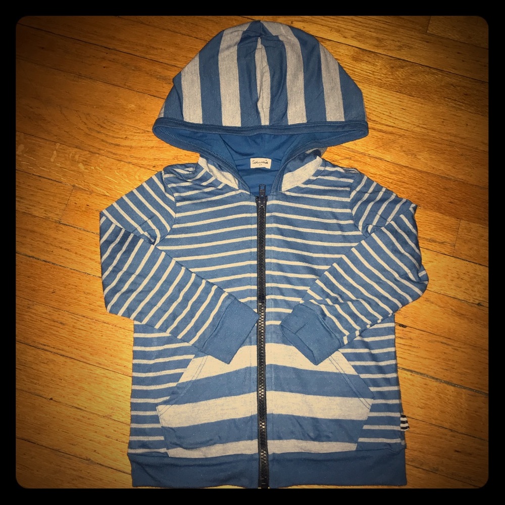 Splendid Blue & Gray Striped Hoodie sz 4T
